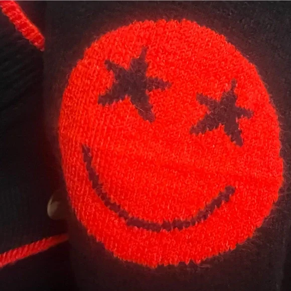 Fantastic Fawn Black Cardigan with Red Accents - Picture 5 of 8